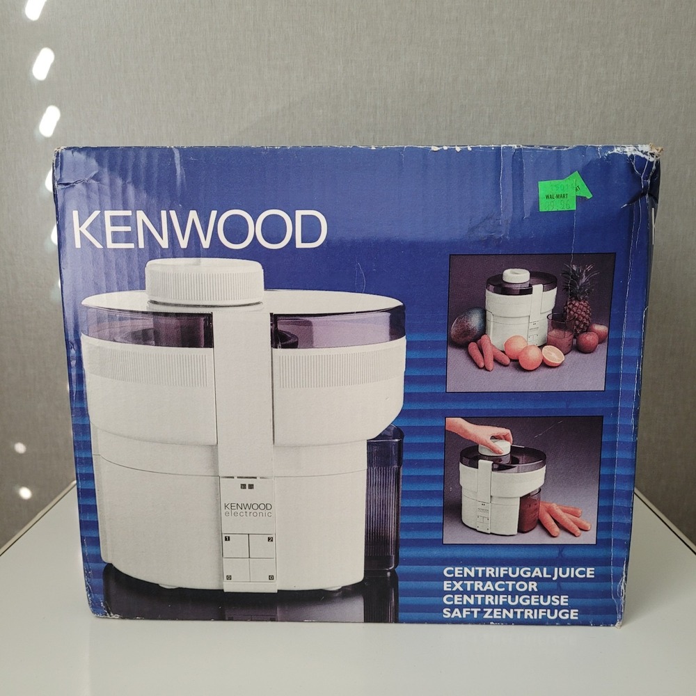 Vintage Kenwood Centrifugal Juice Extractor Electronic White NOS Open Box New